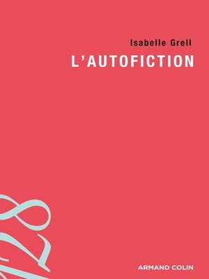 cover image of L'autofiction